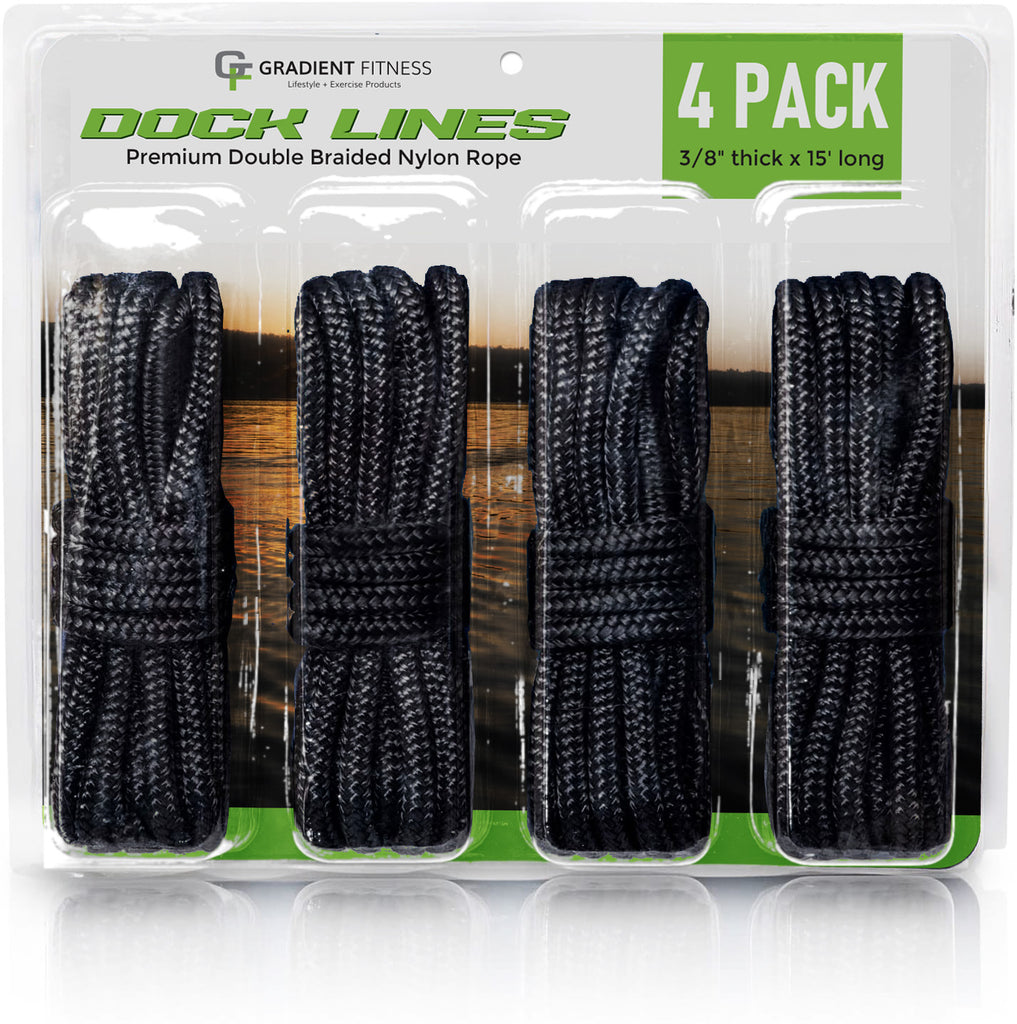 Purple Dock Lines – 3/8" X 15', Made In USA, 1-Year Warranty By Mad Dog