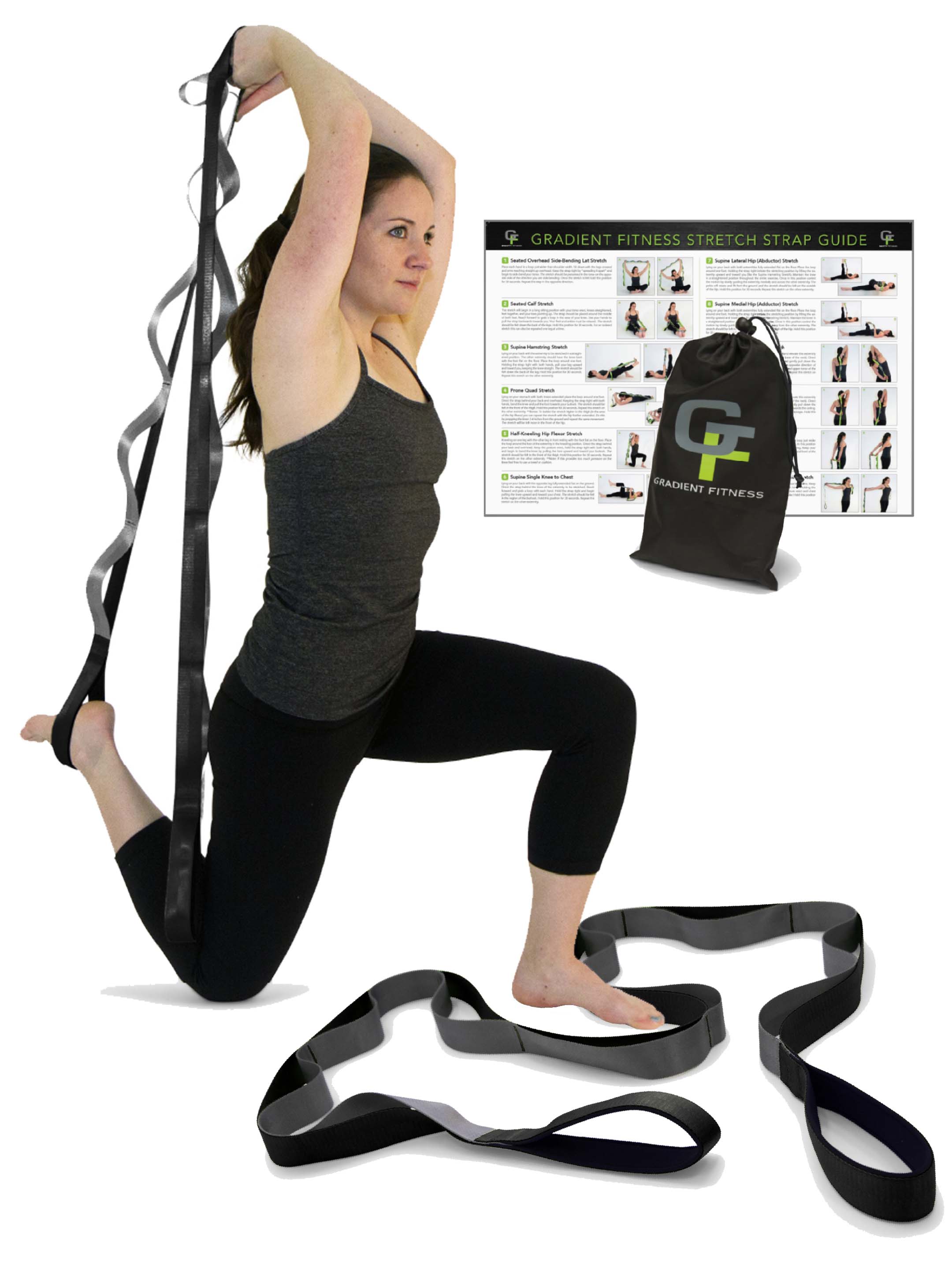 DEHUB Lot De 10 Bandes D'étirement De Yoga, Bande De Gymnastique Avec 11 Boucles, Sangle Extensible, Facile à Porter Et Très élastique, Idéale Pour Le Yoga, Les Exercices D'étirement (bleu