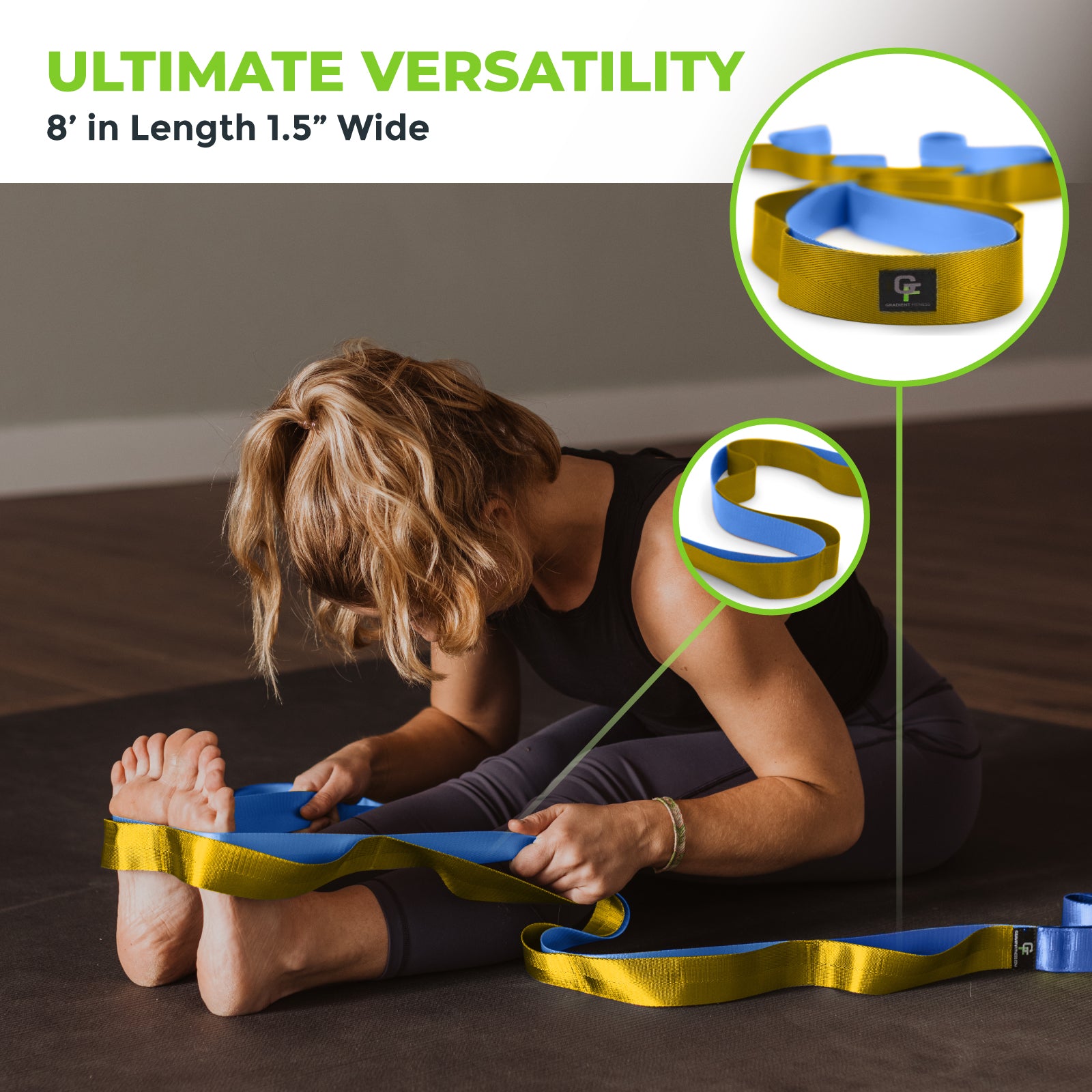 Gradient Stretch Gradient Fitness Stretch Strap - #1 Amazon Best Seller!
