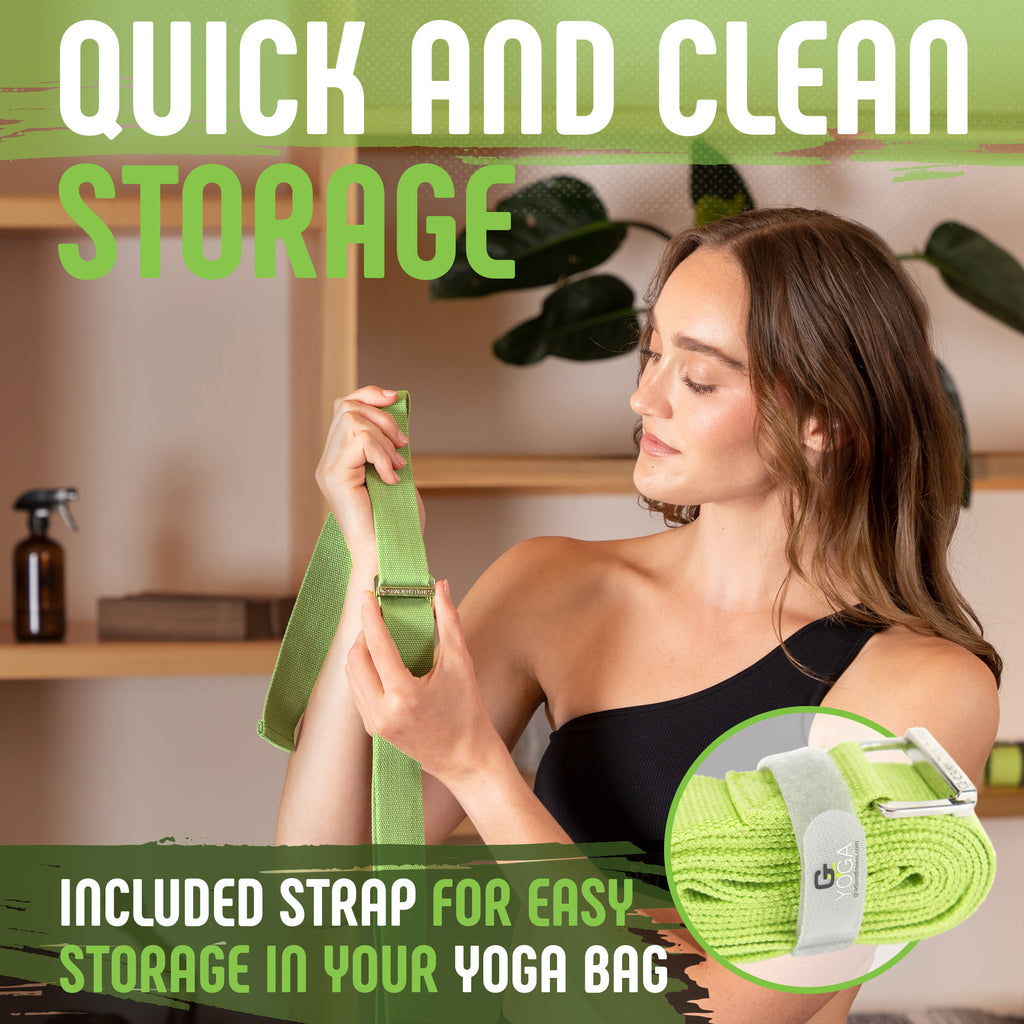 Gradient Fitness Yoga Mat Strap, Premium Quality 66x1.5w Cotton